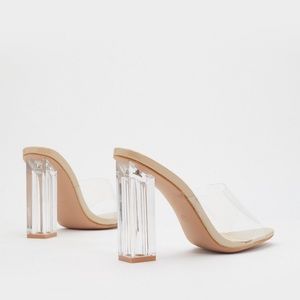 nastygal clear heels